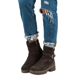 Meleg bőr csizma barna 1 Meleg bőr csizma barna 1