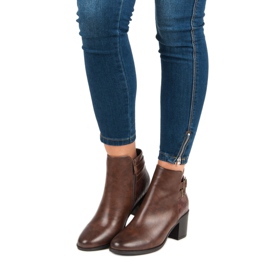 Filippo Klasszikus magas sarkú csizma barna 1