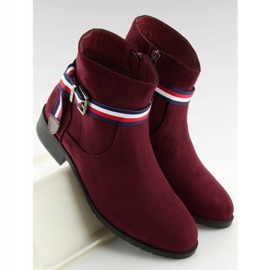 Női barna Chelsea csizma 99-150 Red piros 1