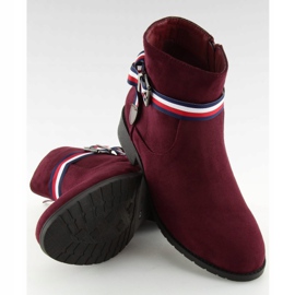 Női barna Chelsea csizma 99-150 Red piros 2
