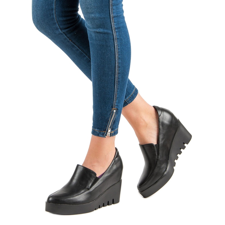 J. Star Elegáns ék cipő fekete 2