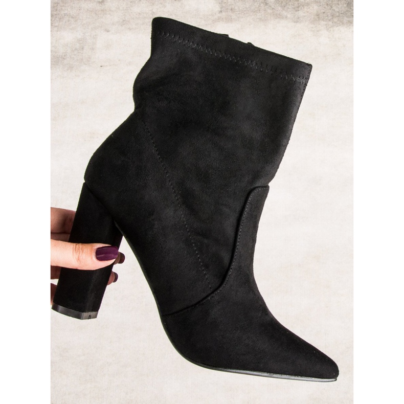 Seastar Fekete velúr bokacsizma 1