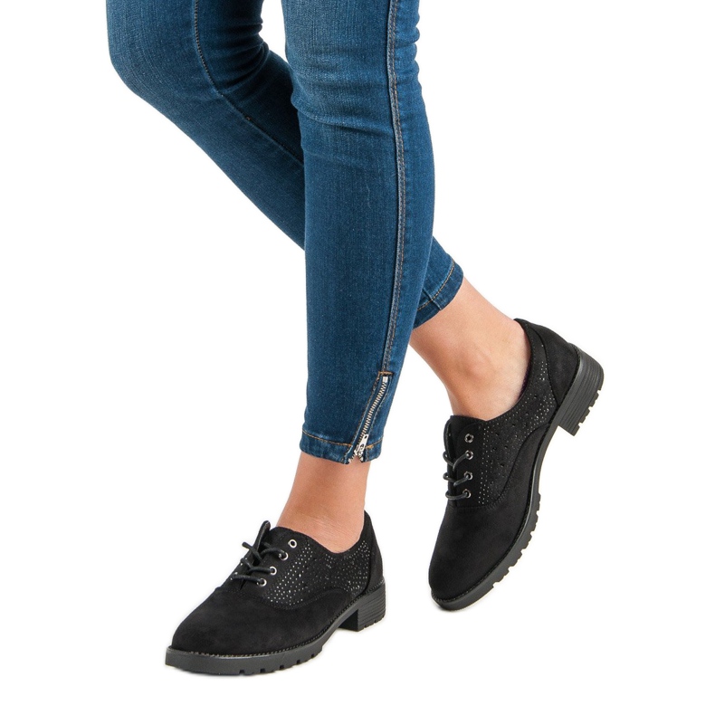 Fekete velúr cipő 2