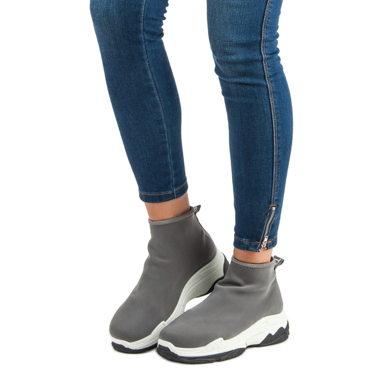 Divatos sportcipő szürke 1