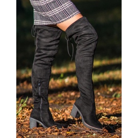 Seastar Magas velúr csizma fekete 2