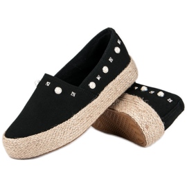 J. Star Fekete espadrillák 1