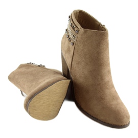 Női bézs csizma L3526 Khaki 1