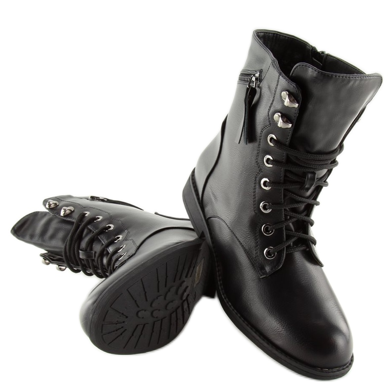 Fűzős csizma fekete workery 168-177 fekete 1 Fűzős csizma fekete workery 168-177 fekete 1