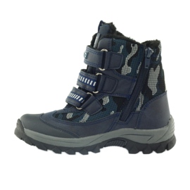 American Club Amerikai csizma bootees téli csizma 87433 sötétkék fehér fekete 2