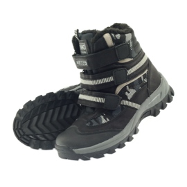 American Club Amerikai csizma bootees téli csizma 87433 fekete fehér szürke 4