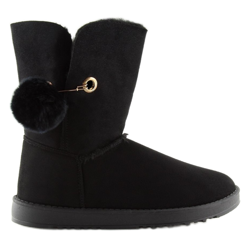 Fekete emusy, pompon SP04P fekete 1