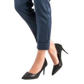 Nio Nio Elegáns magas sarkú cipő fekete 1