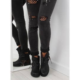 Fekete Workery csizma nőknek FM567 Fekete 2