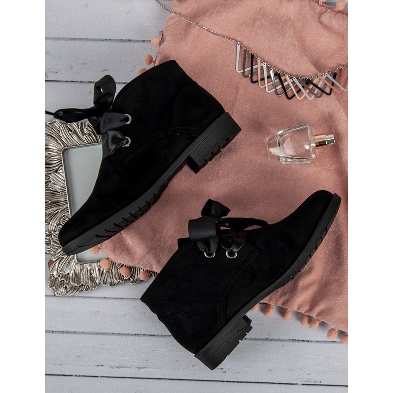 Seastar Velúr fűzős csizma fekete 1 Seastar Velúr fűzős csizma fekete 1