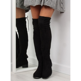 Fekete velúr felsőcipő NS020P fekete 2