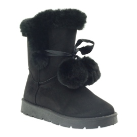 Fekete Emusy Mukluki pomponnal 1