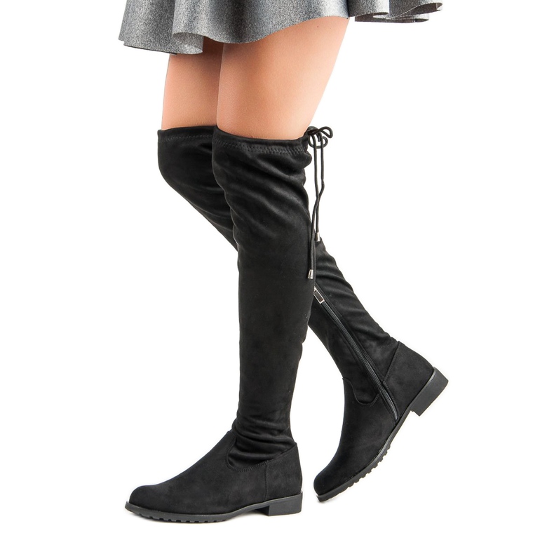 Bello Star Fekete csizma a térd felett 2