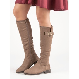 Super Me Klasszikus velúr csizma barna 2 Super Me Klasszikus velúr csizma barna 2