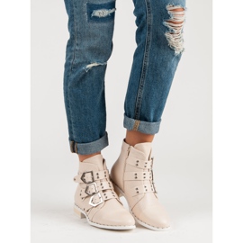 SDS Női rock csizma barna 1