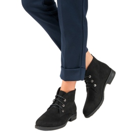 Sweet Shoes Alacsonyan kötött bokacsizma fekete 1
