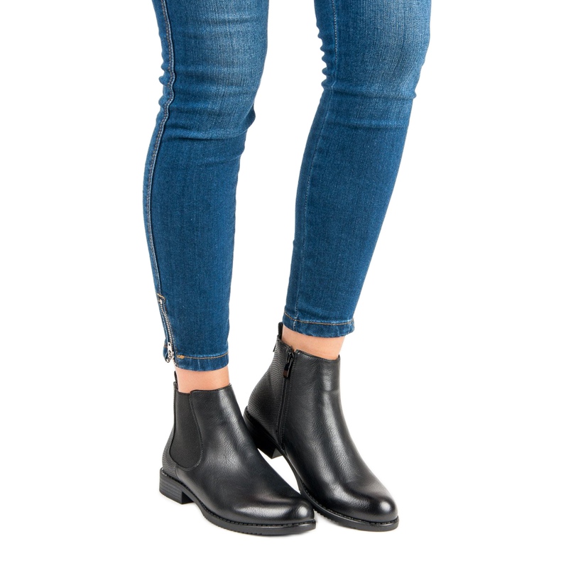 J. Star Alacsony Chelsea csizma fekete 1