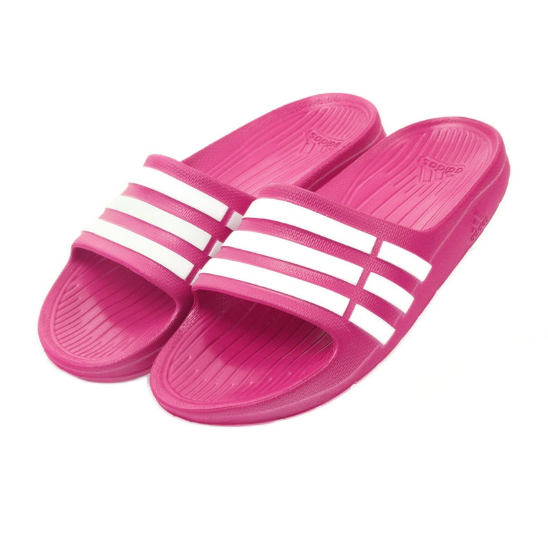 Adidas Duramo Slide K Jr G06797 papucs fehér rózsaszín 3