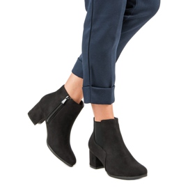 Nio Nio Fekete velúr Chelsea csizma 1