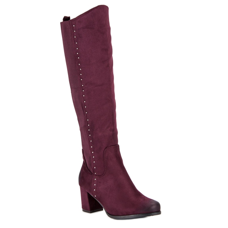 Kényelmes VINCEZA magas sarkú csizma piros 1 Kényelmes VINCEZA magas sarkú csizma piros 1