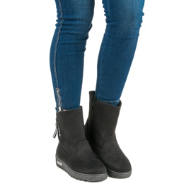 Mckeylor Meleg velúr csizma fekete 1