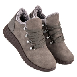 Kylie Velúr cipők barna 1