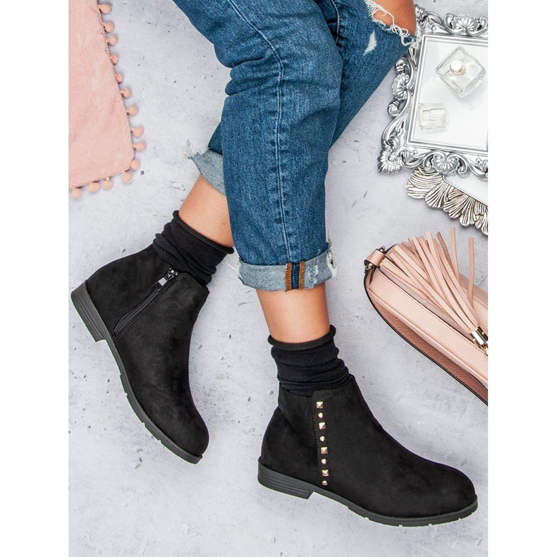 Seastar Női alacsony csizma fekete 2