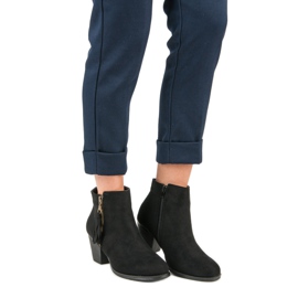 Fekete velúr bokacsizma 2