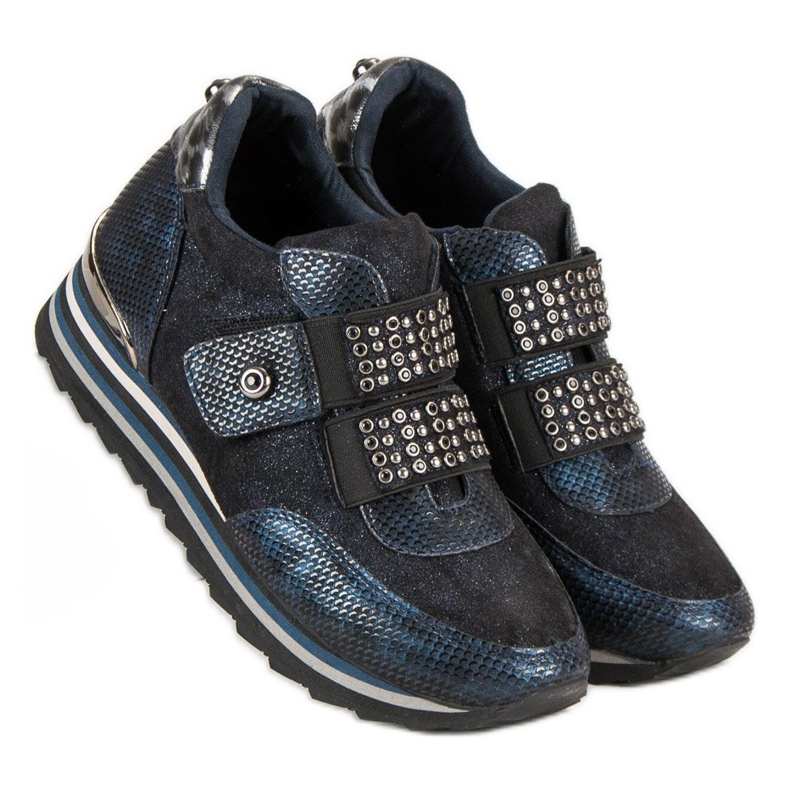 Aclys Csizma, cipő kék sokszínű 2