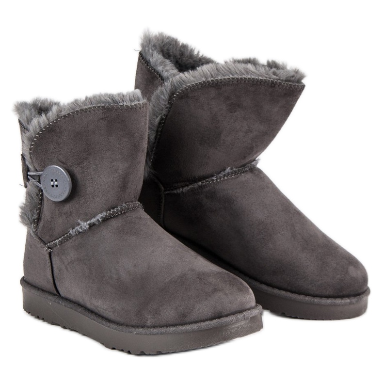 Kylie Velúr Mukluki szürke 1