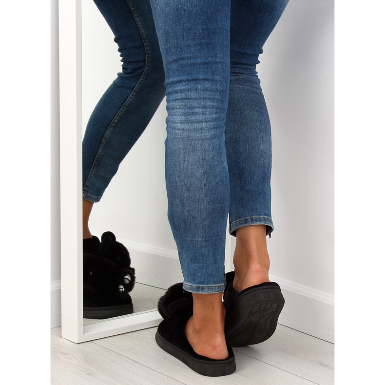 Fekete női fekete papucs DD91 Fekete 1