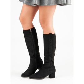 Filippo Klasszikus velúr csizma fekete 1