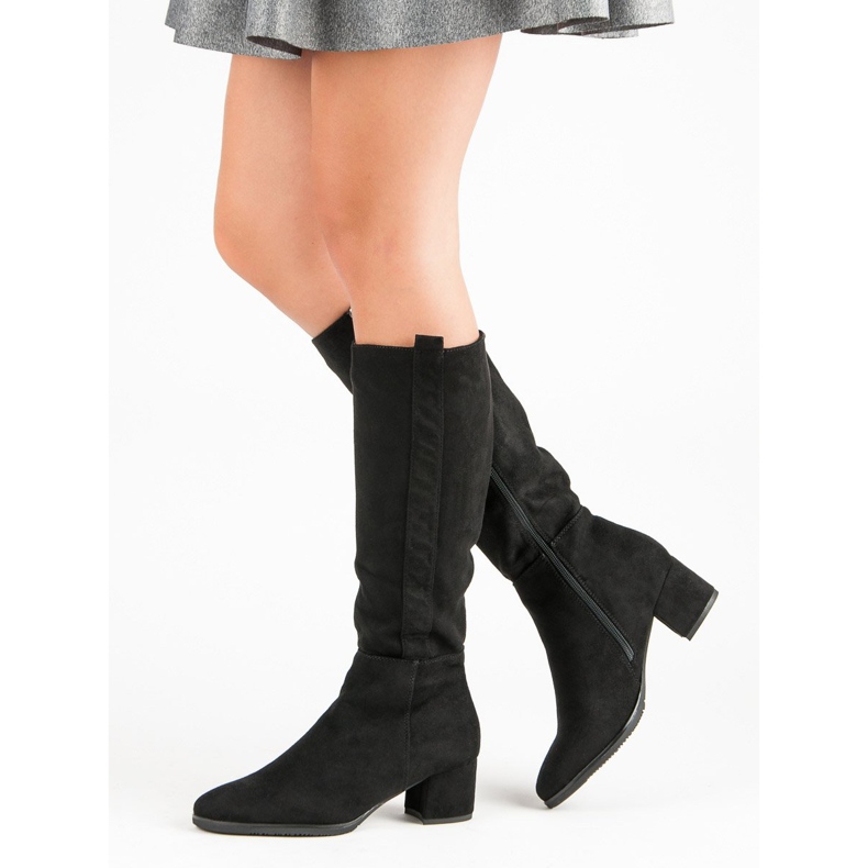 Filippo Klasszikus velúr csizma fekete 2