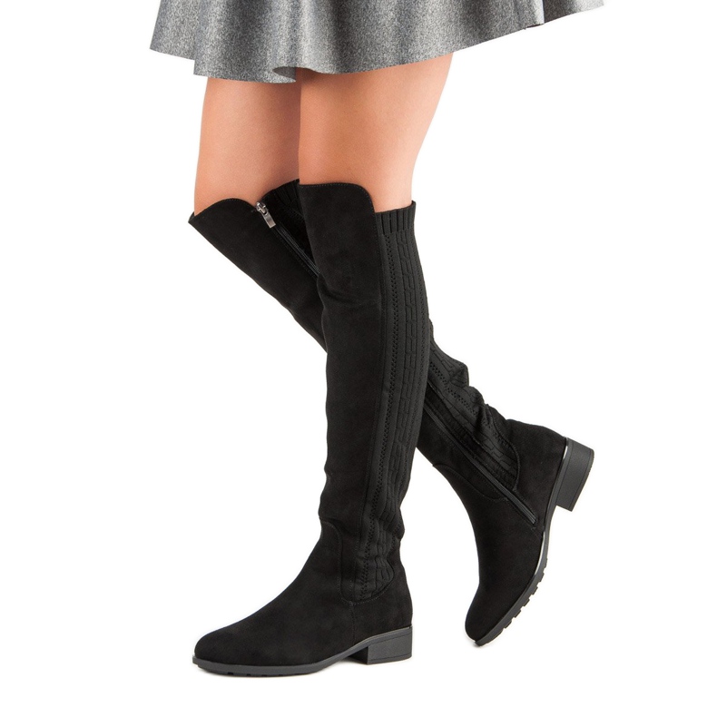 Filippo Lapos sarkú csizma fekete 2 Filippo Lapos sarkú csizma fekete 2