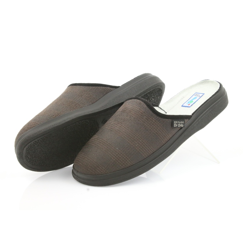 Befado férfi cipő papucs egészségügyi papucs 125m012 fekete barna 4