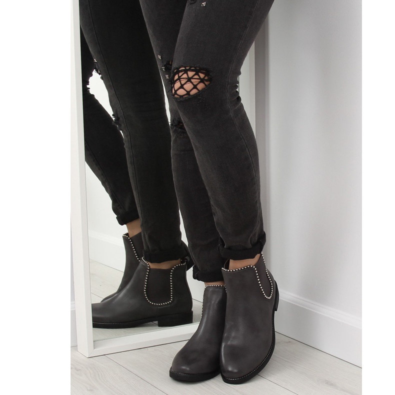 Szürke Chelsea csizma nőknek 1003-PA Grey 1