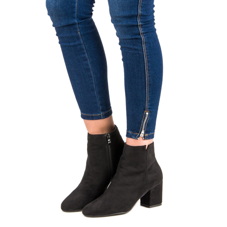 Nio Nio Klasszikus velúr csizma fekete 1