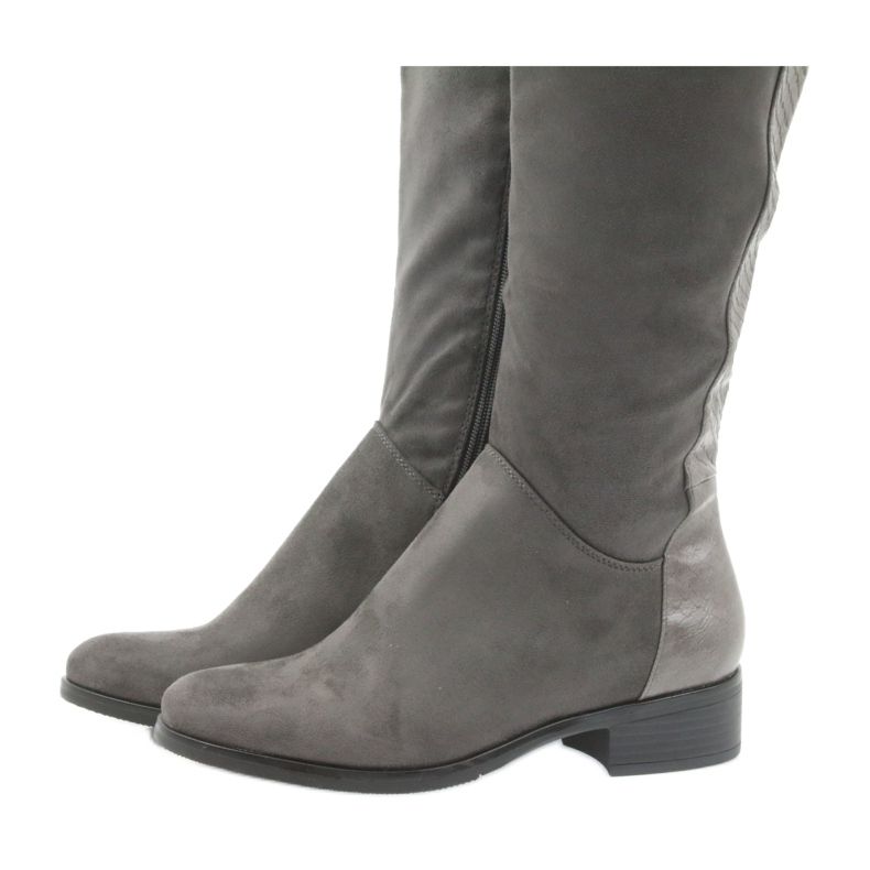 Szürke Filippo 379 térdcsizma 5