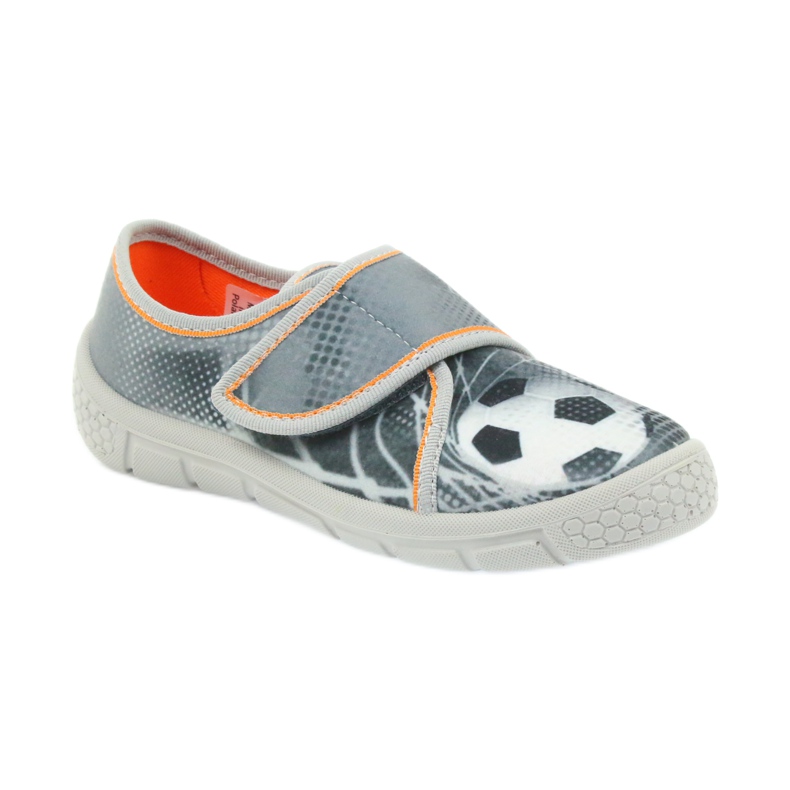 Befado gyermekcipő papucs cipők 557X038 fekete narancssárga szürke 1