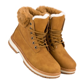 Fgm Paris Tevefogók szőrmével barna 1