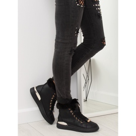 Fekete szigetelt cipők F506 fekete 2