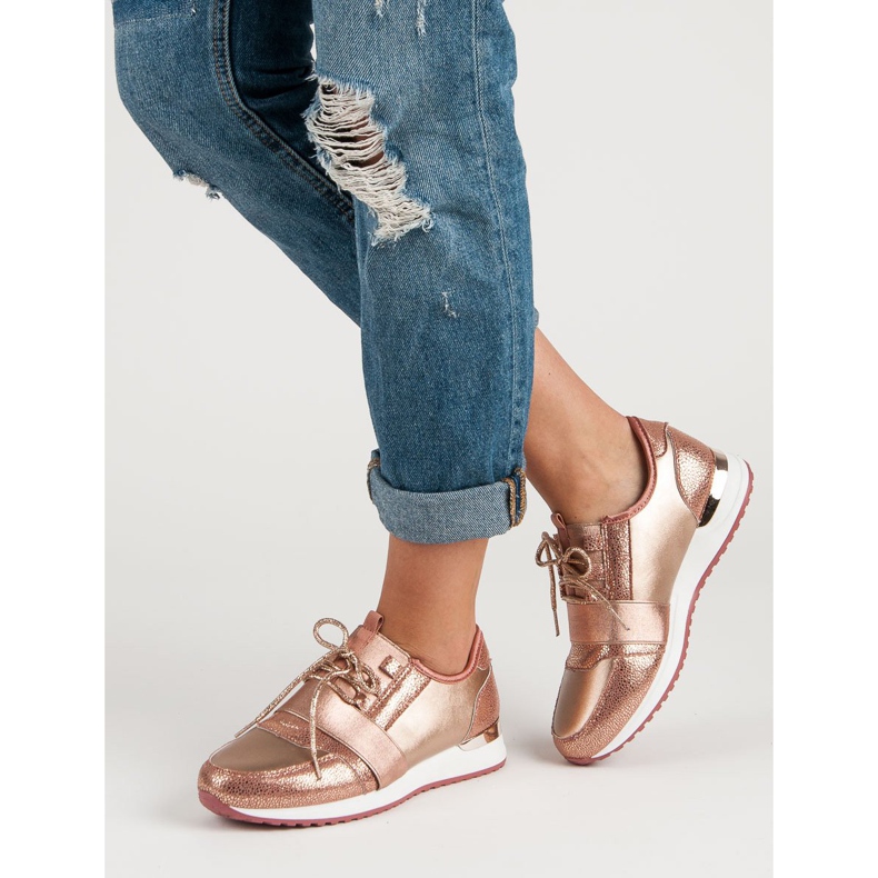 Csúsztatható sportcipő sokszínű rózsaszín 2