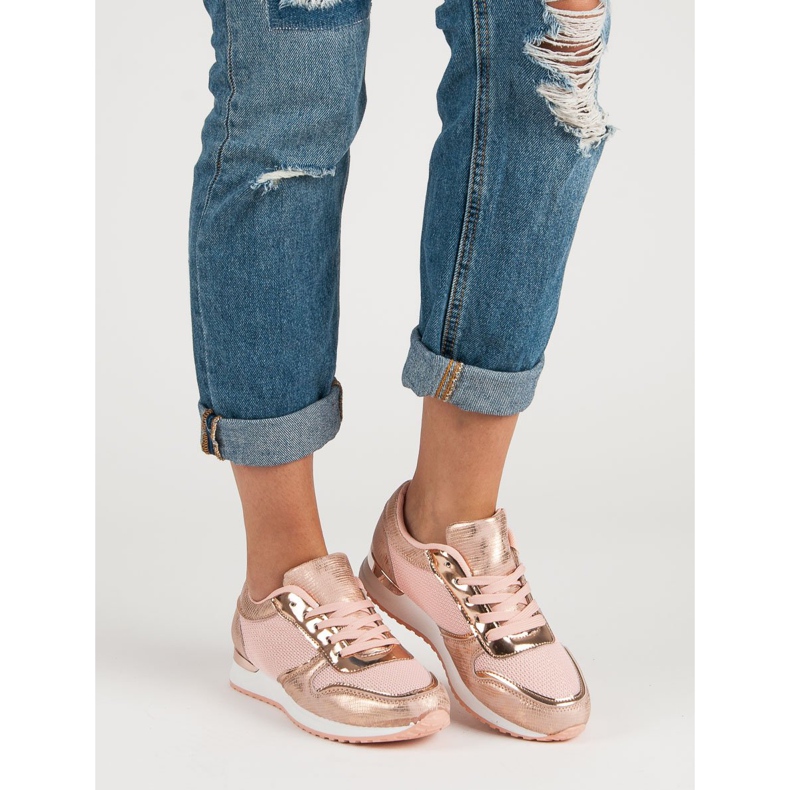 Divatos sportcipő rózsaszín 2