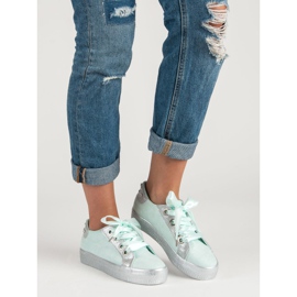 Bestelle Kötett sportcipő zöld 2