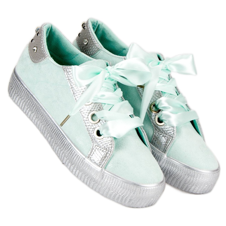 Bestelle Kötett sportcipő zöld 1