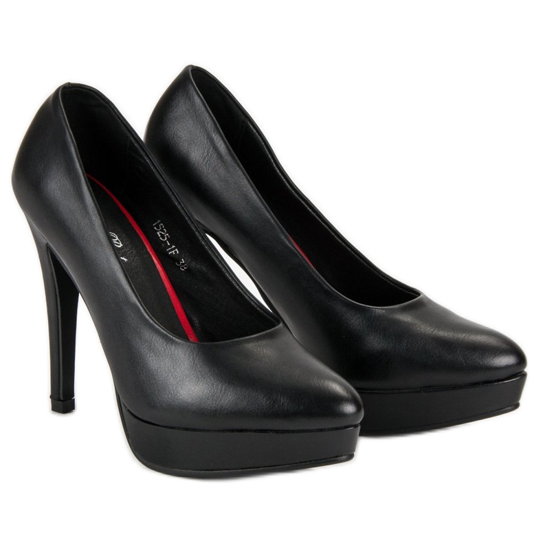 J. Star Szexi platform sarkú cipő fekete 1